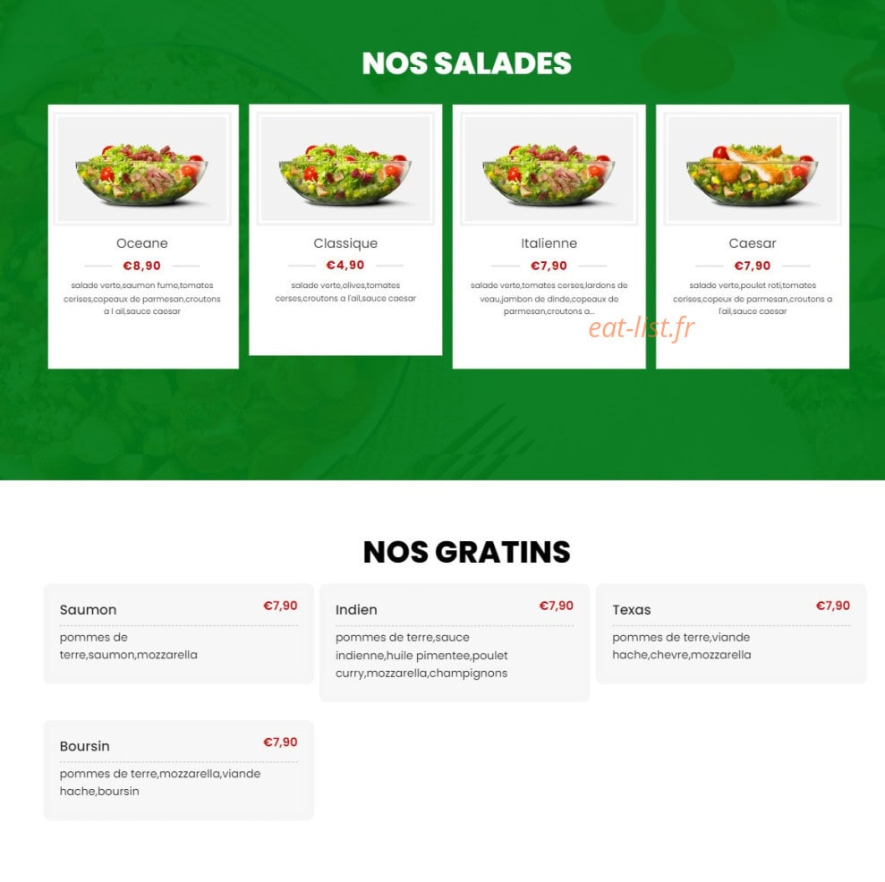 Achères Pizza — carte page 3