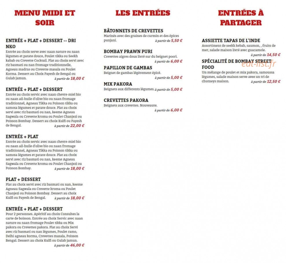 Bombay Journal — carte page 1