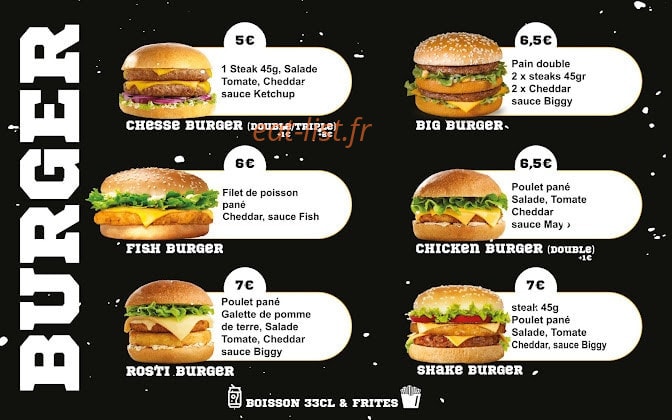 Food Korner — carte page 2