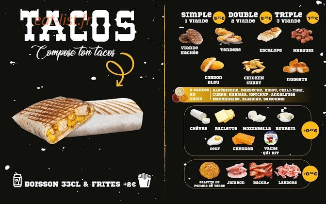 Food Korner — carte page 3