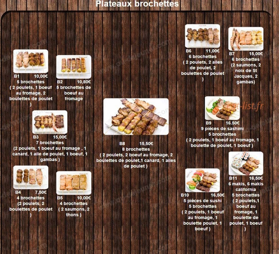 Happy Sushi — carte page 6