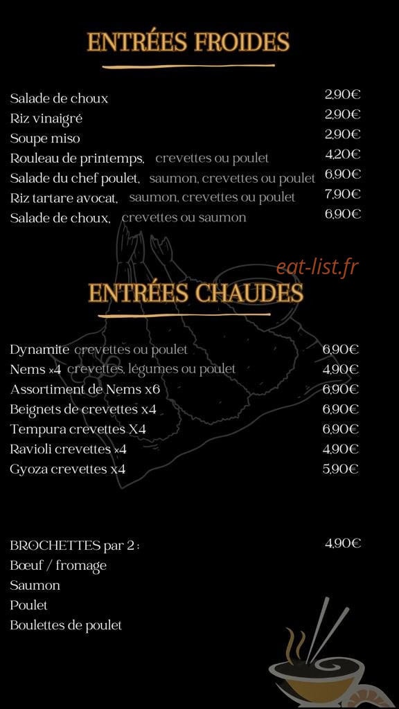 Nay Sushi Thaï — carte page 2