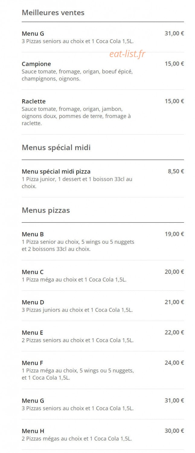 Pizza di napoli — carte page 1