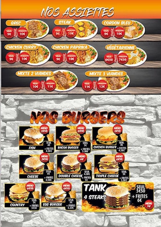 Resto Etoile — carte page 2