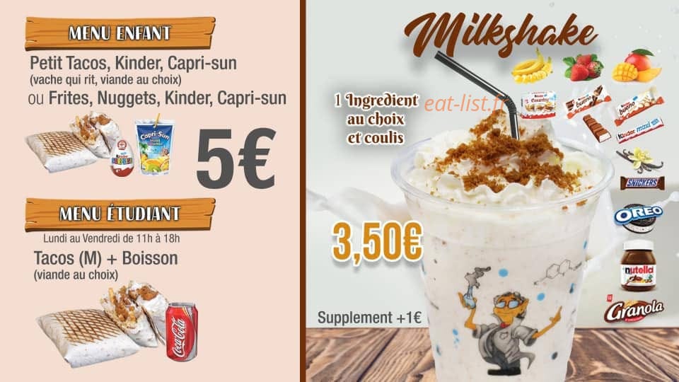 Tacos français — carte page 5