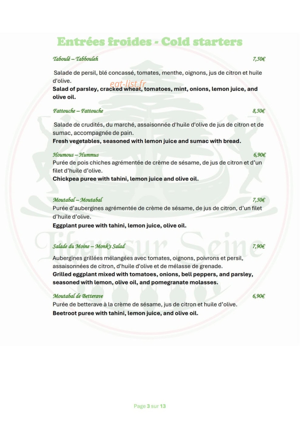 Liban sur Seine — carte page 3