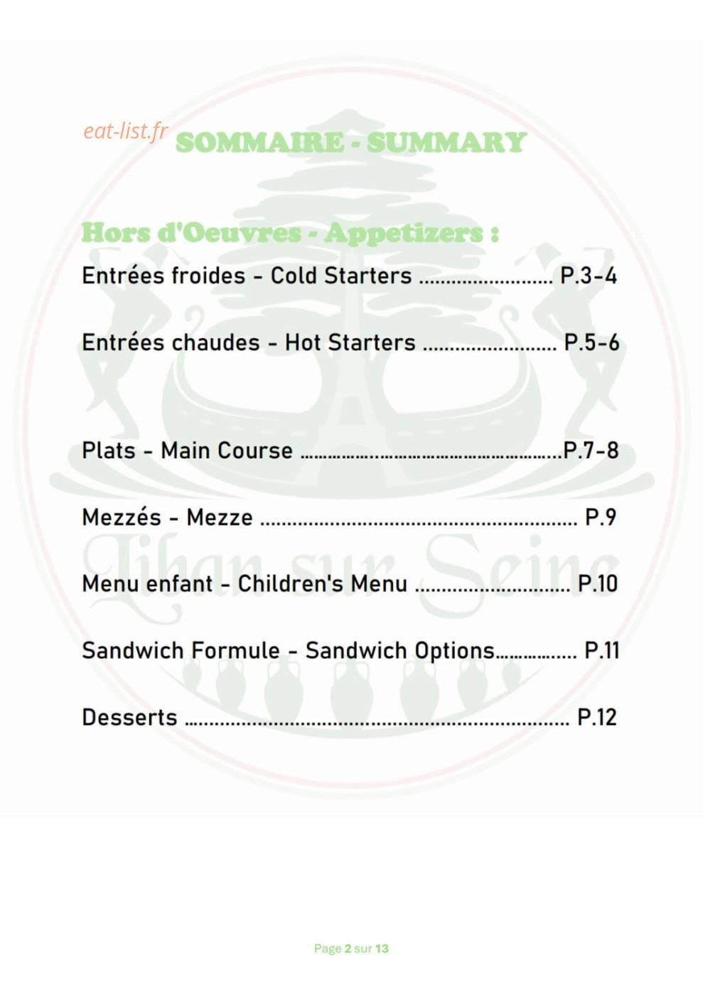 Liban sur Seine — carte page 2