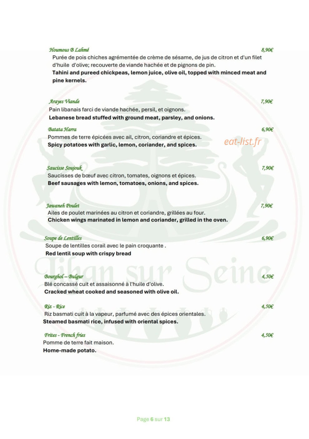 Liban sur Seine — carte page 6