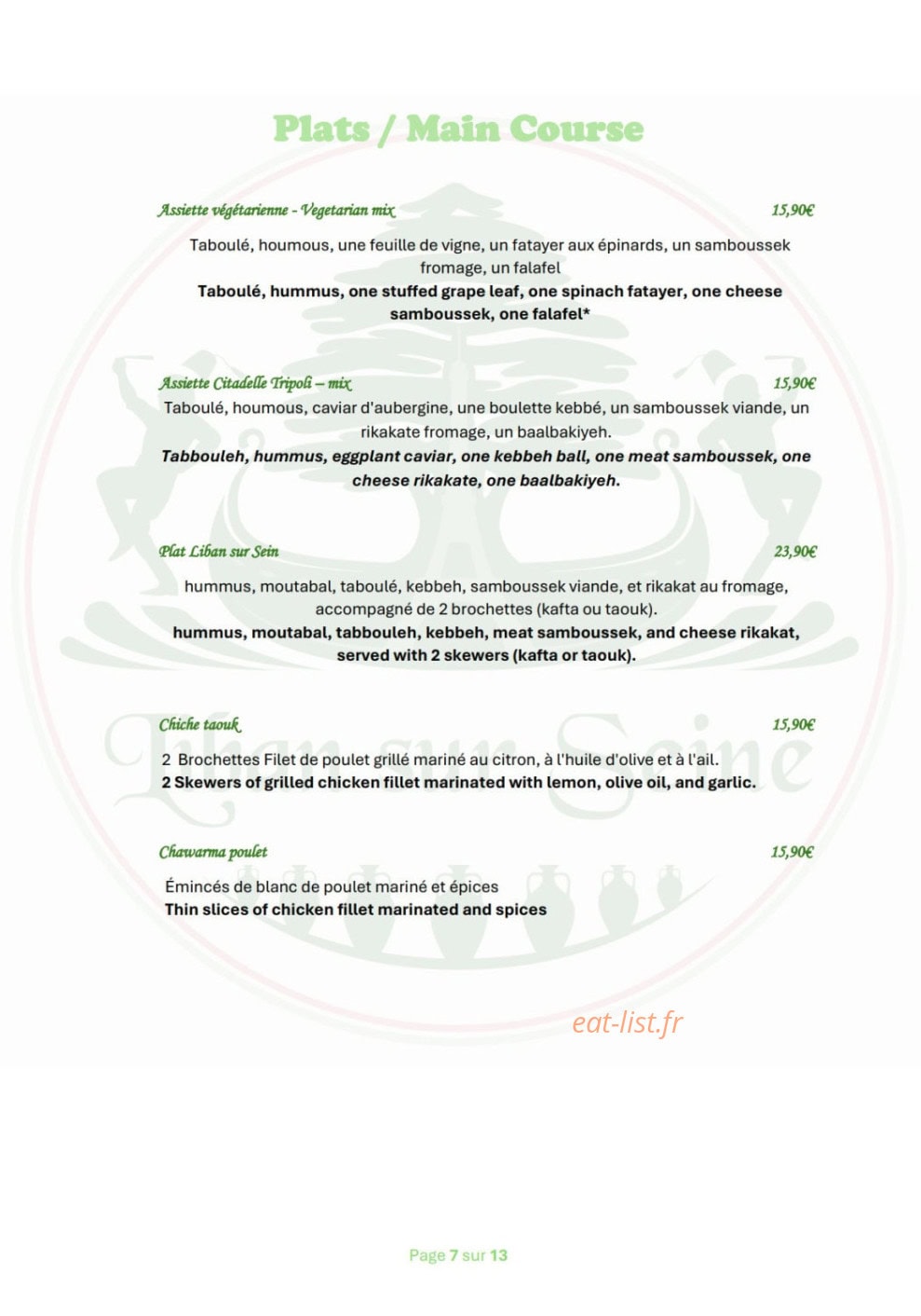 Liban sur Seine — carte page 7