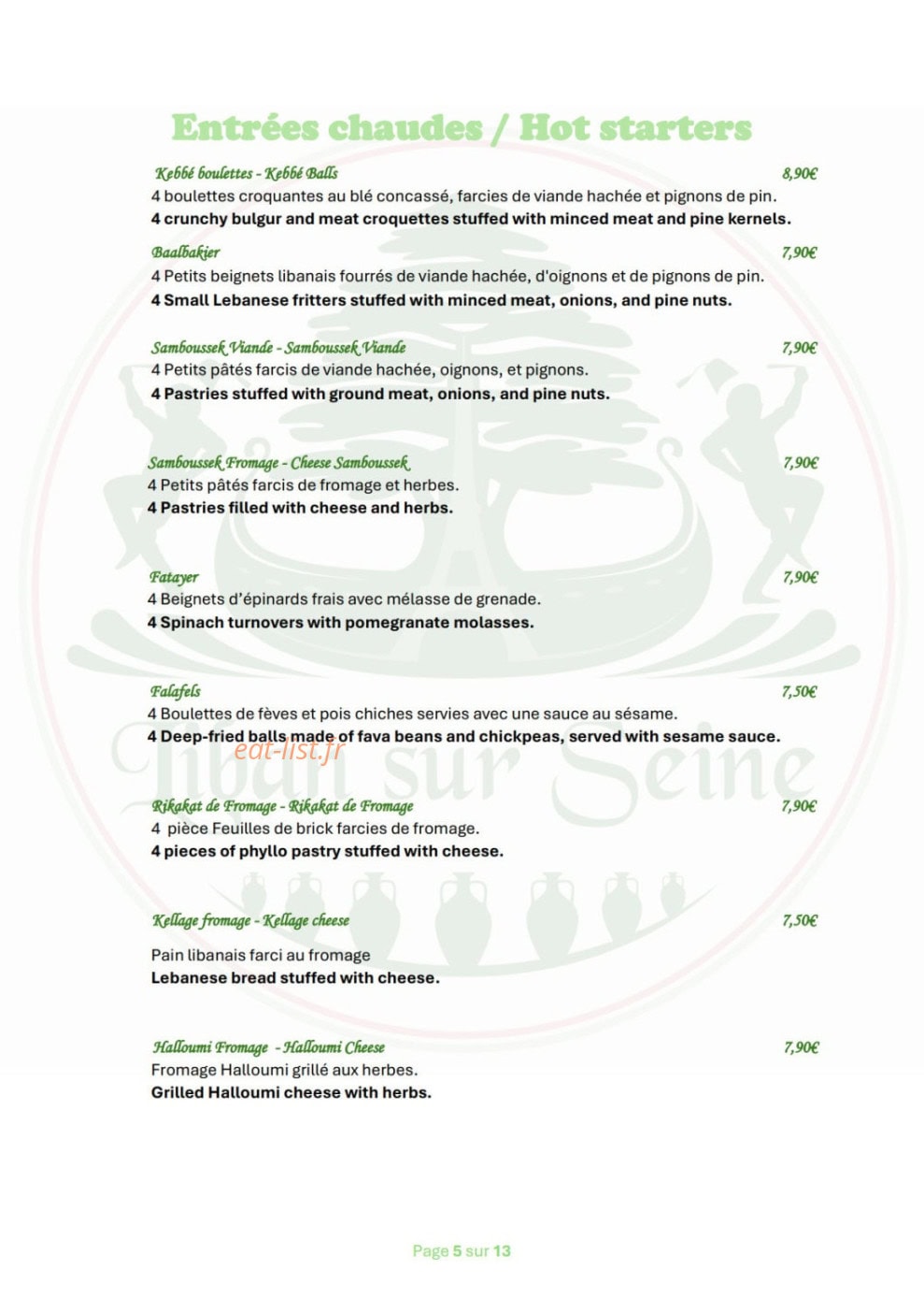 Liban sur Seine — carte page 5