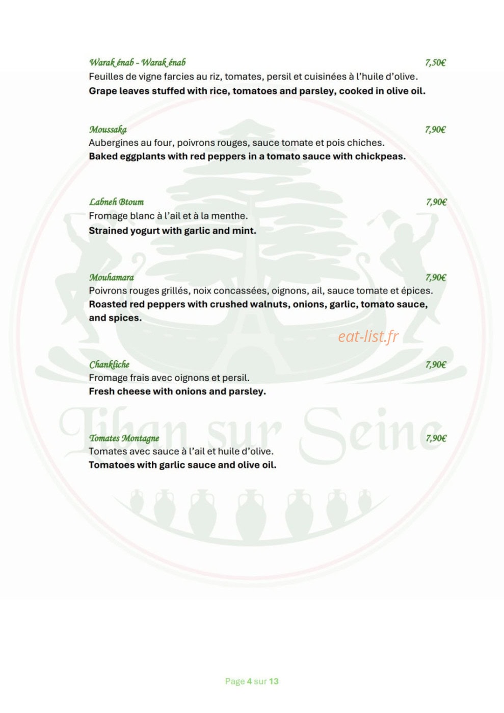 Liban sur Seine — carte page 4