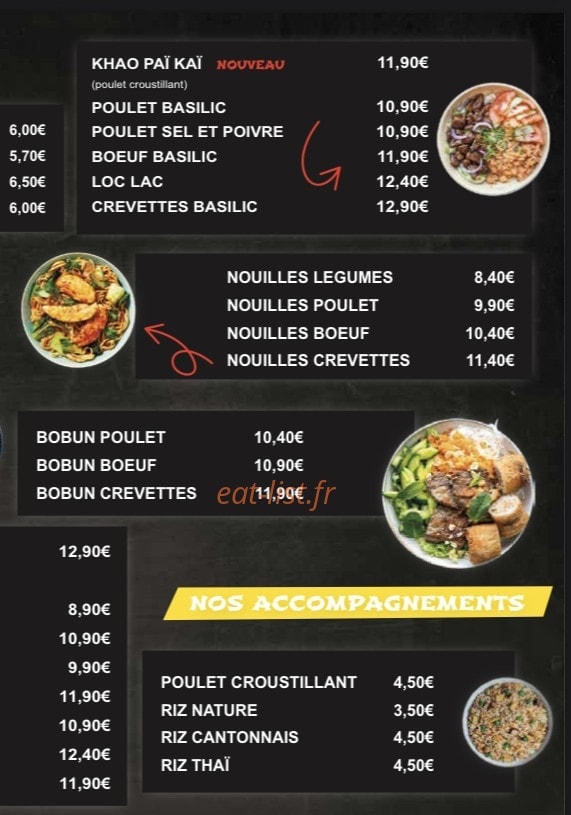 Just thaï — carte page 3
