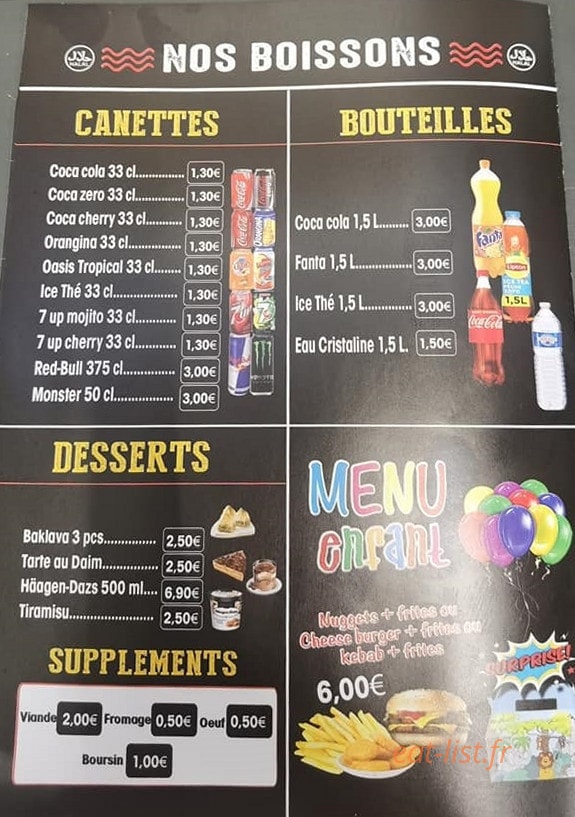 Kebab de Bonnieres — carte page 3