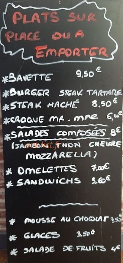 Le cheval blanc — carte page 1