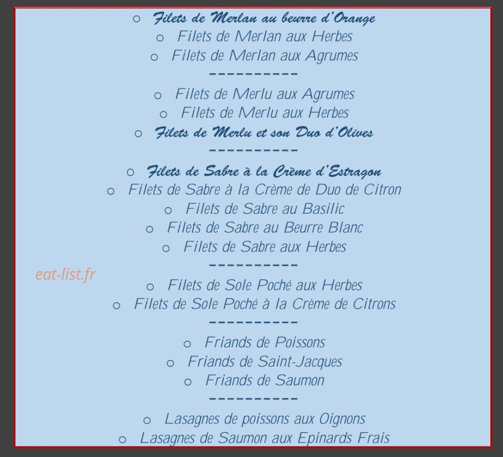 Les Imprévus — carte page 2