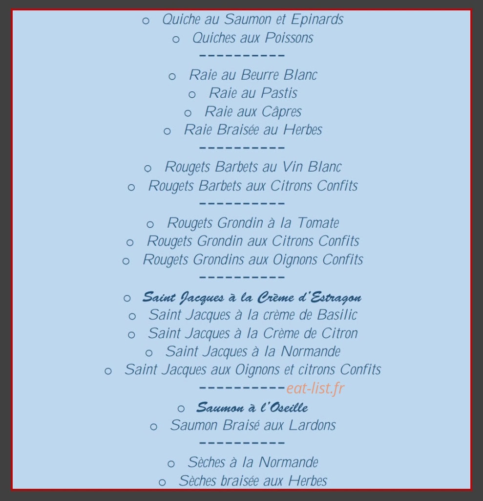 Les Imprévus — carte page 4