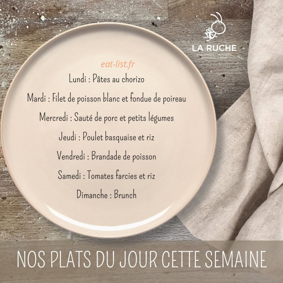 La Ruche — carte page 1