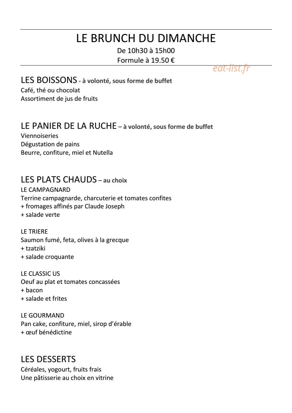 La Ruche — carte page 4