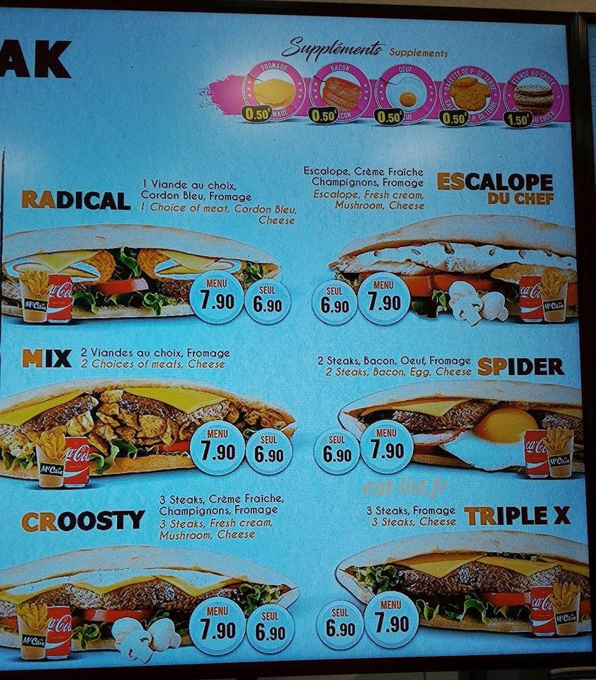 Croosty Food — carte page 3