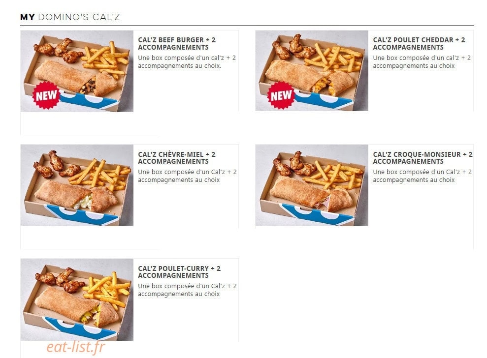 Domino's — carte page 6