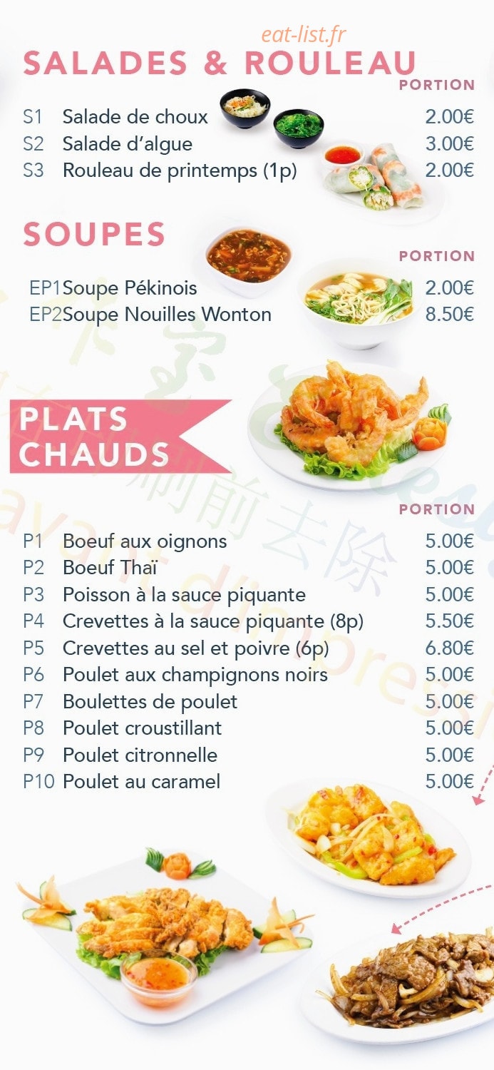 Goût d'Asie — carte page 3