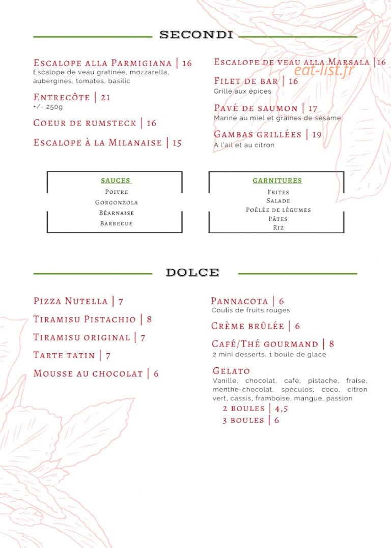 La Casa Bella — carte page 5