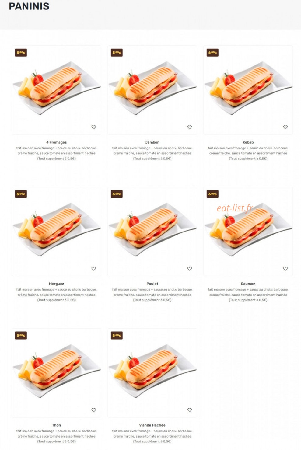 Milano Pizza — carte page 6