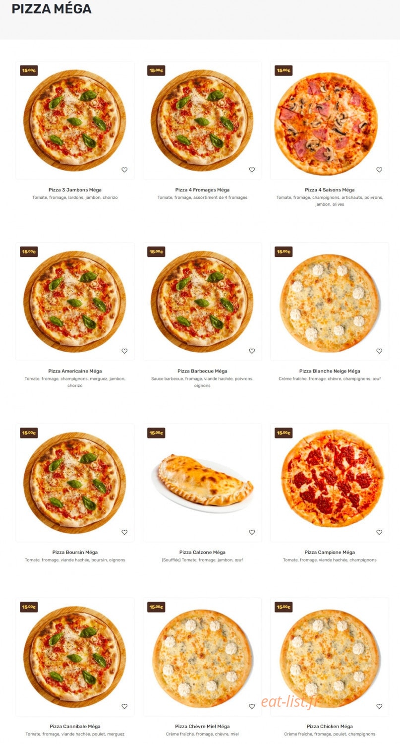 Milano Pizza — carte page 2
