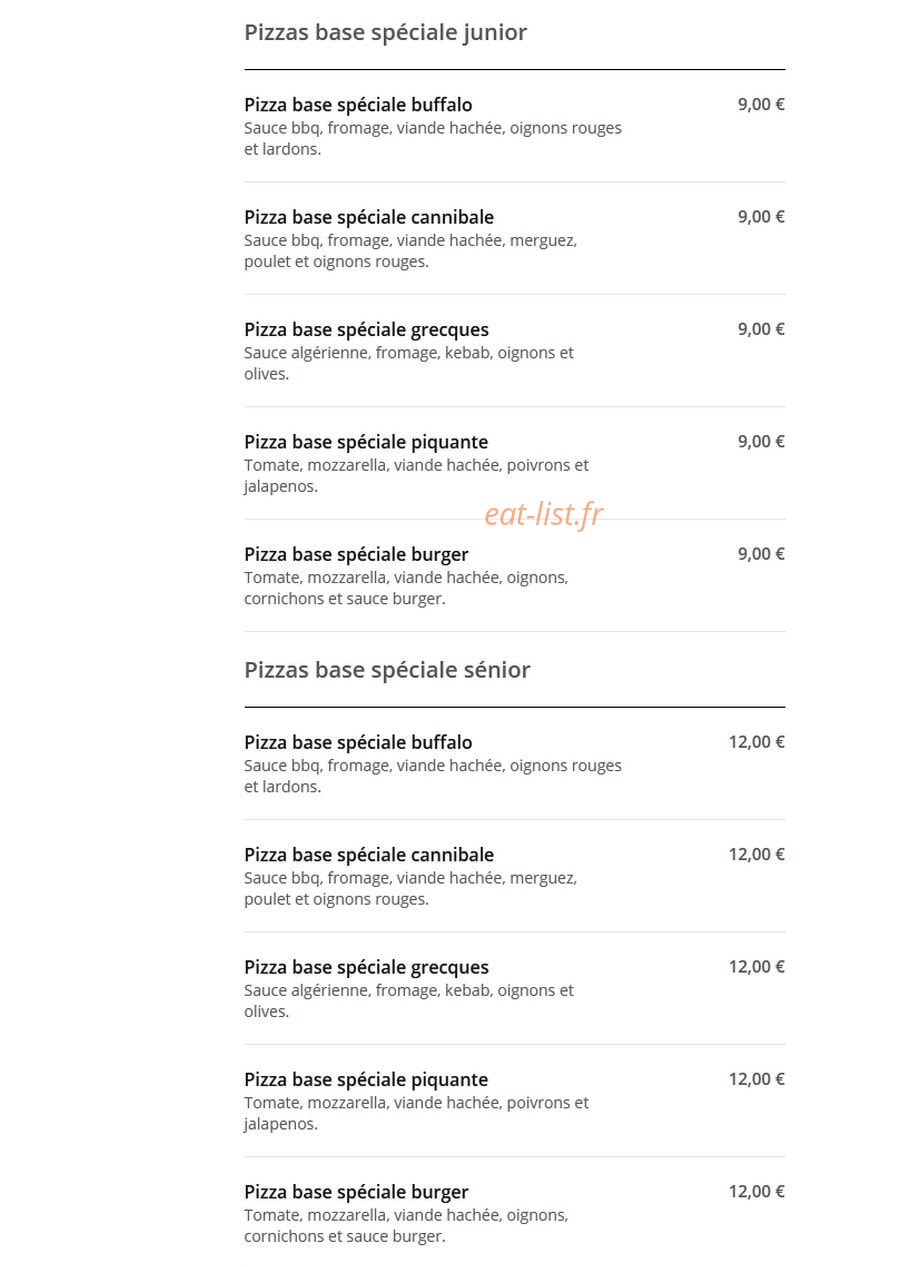 Pizza 7 huit — carte page 7