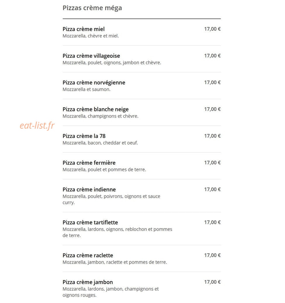Pizza 7 huit — carte page 6