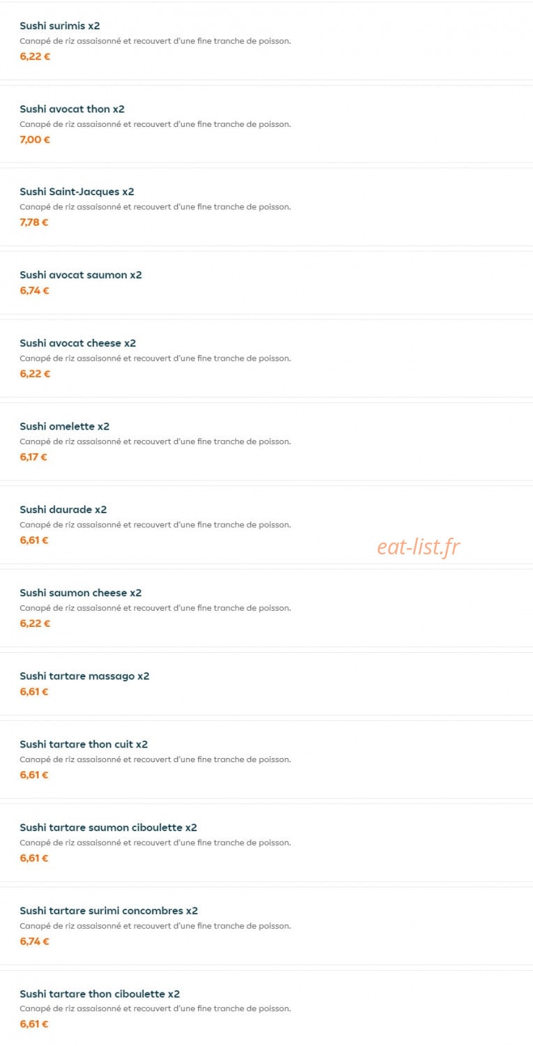 Sushi Wan — carte page 5