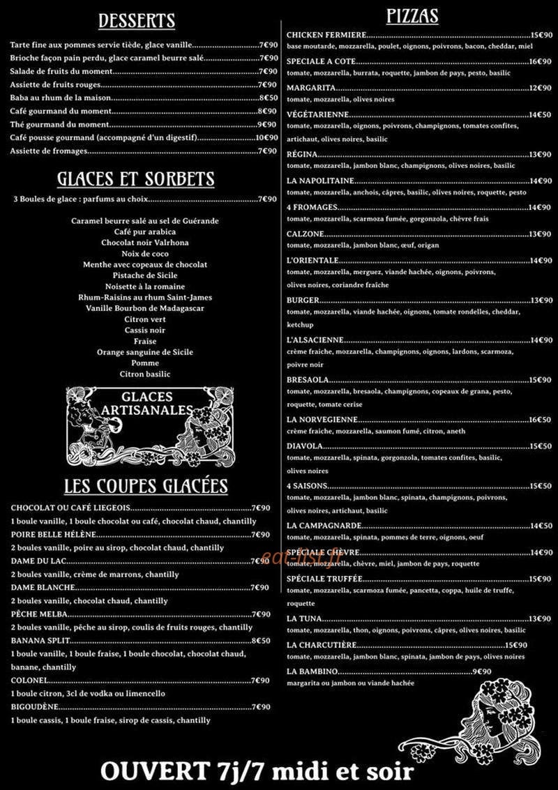 À Côté — carte page 2