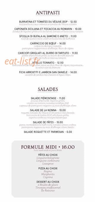 La Nonna — carte page 2