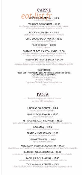 La Nonna — carte page 3