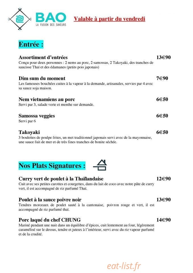 Bao — carte page 6
