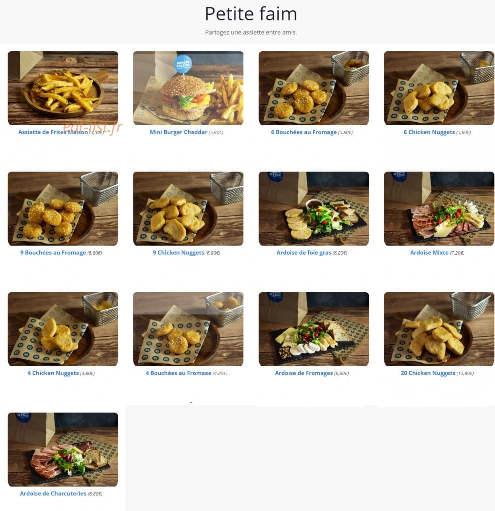 Burger Breton Poissy — carte page 6