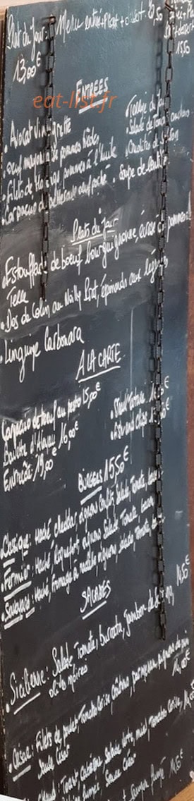 Café de la Paix — carte page 1