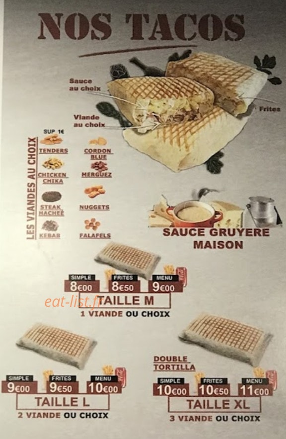 Croc Kebab — carte page 2