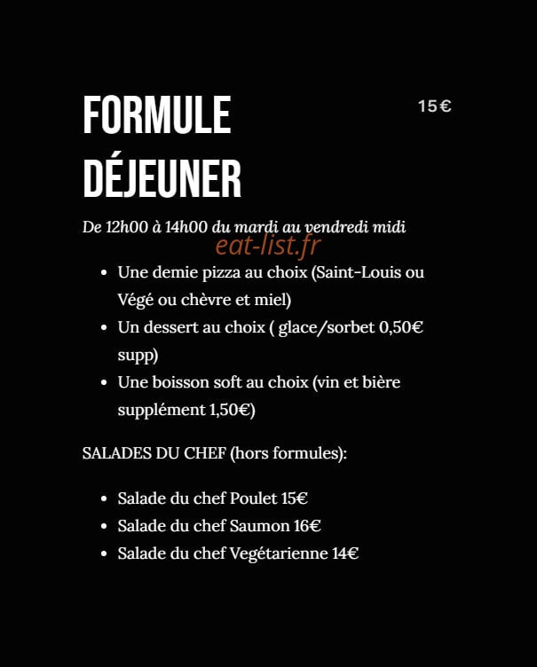 Fais-moi une pizza — carte page 1