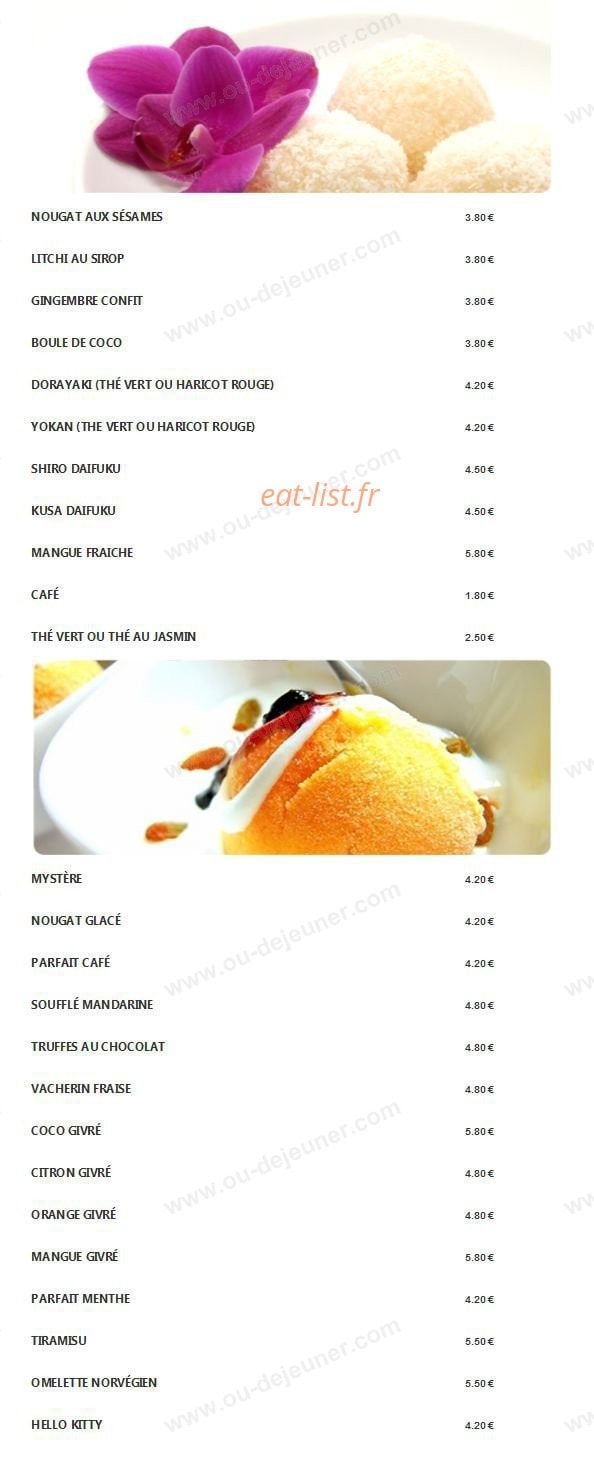 Ichiban sushi — carte page 12