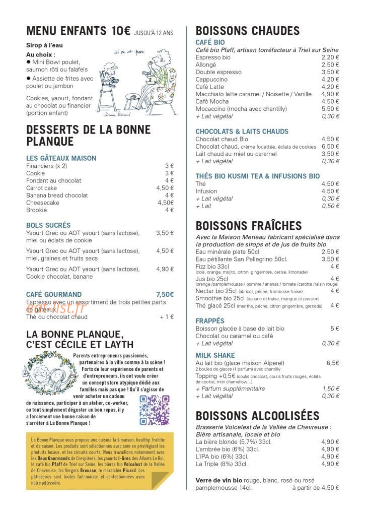 La Bonne Planque — carte page 2