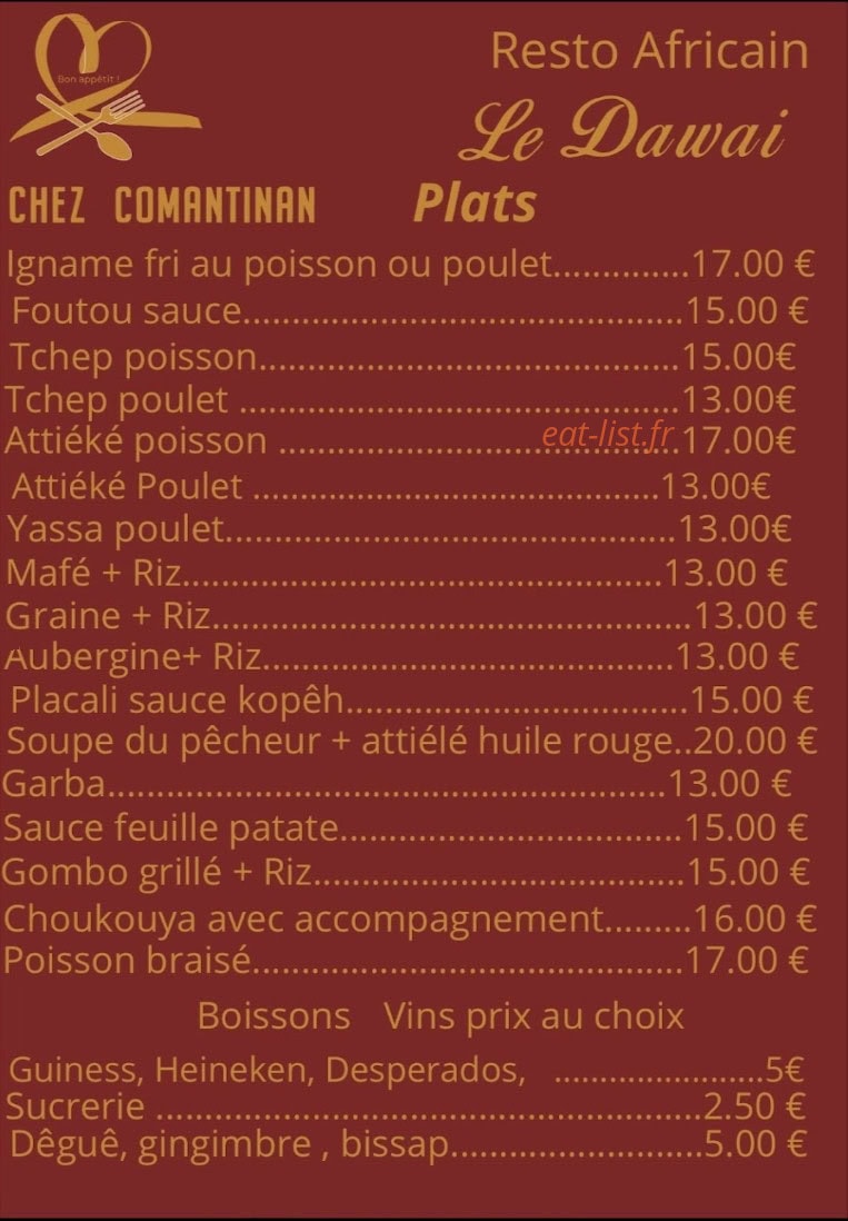 Le Dawai — carte page 1