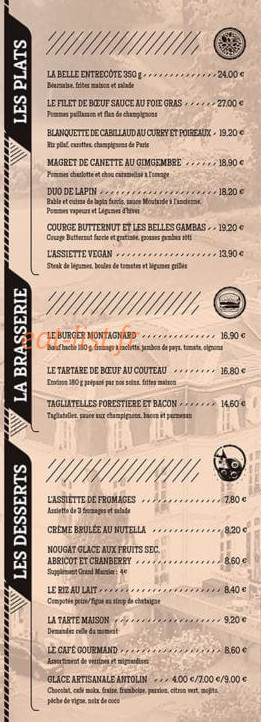 Le Domaine de Béthemont — carte page 2