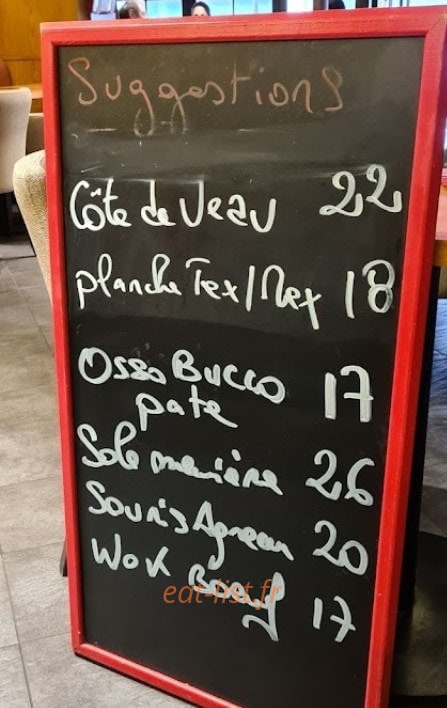 Le Mouton Blanc — carte page 1