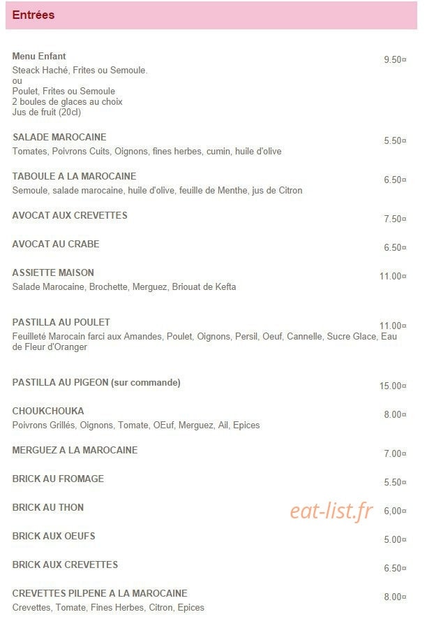 Le Riad — carte page 3