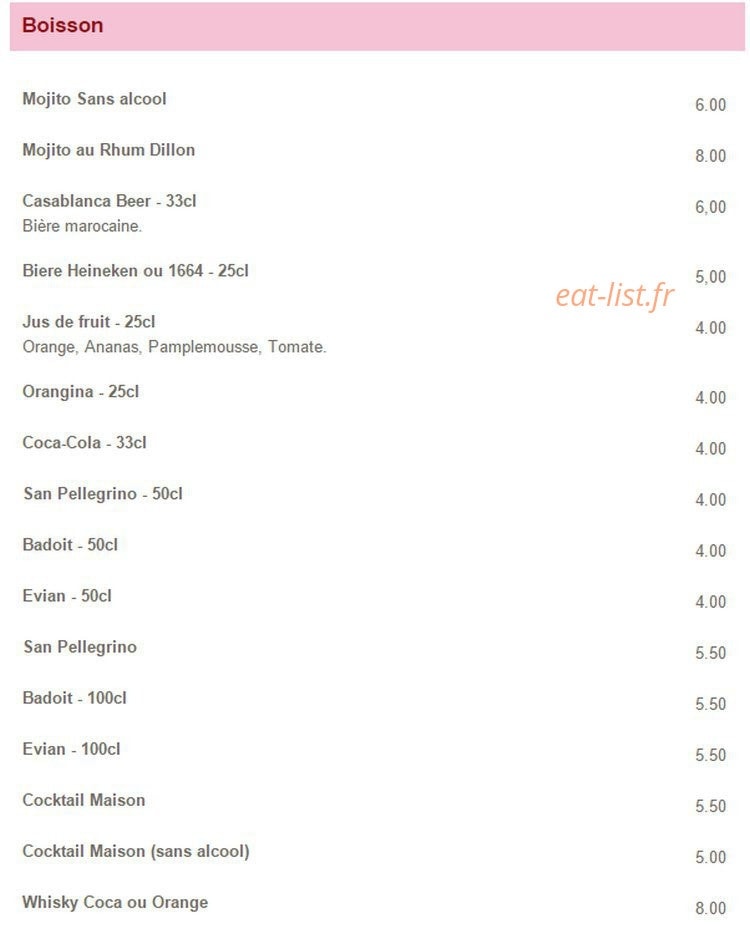 Le Riad — carte page 6