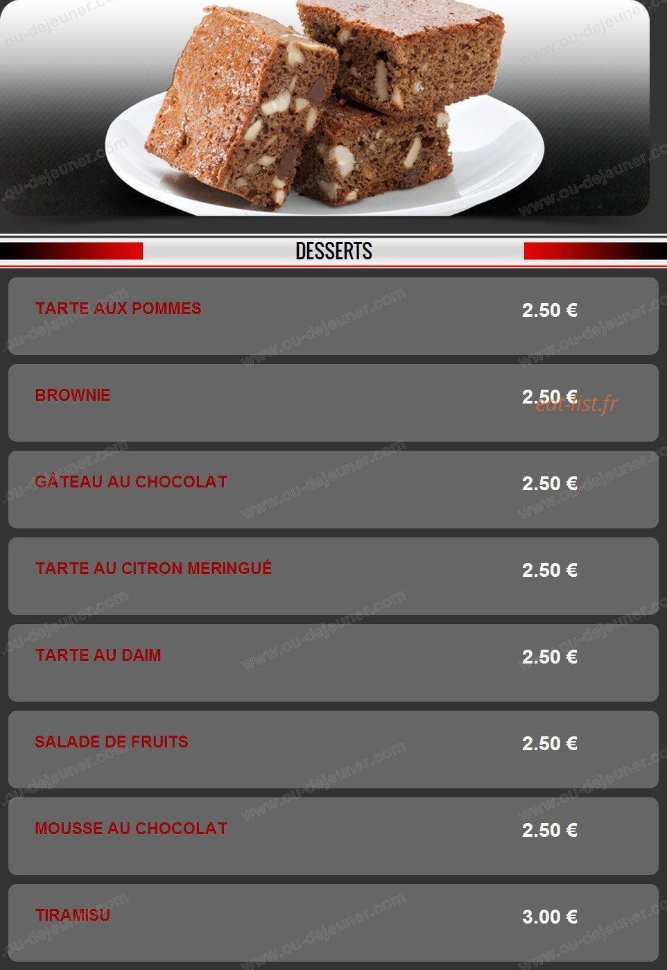 Pizza Dinapoli — carte page 16
