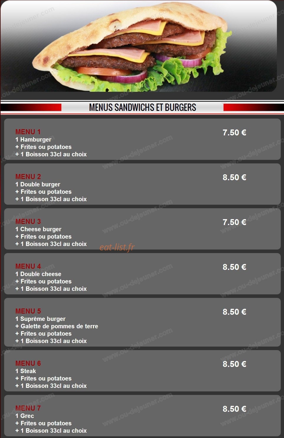 Pizza Dinapoli — carte page 2
