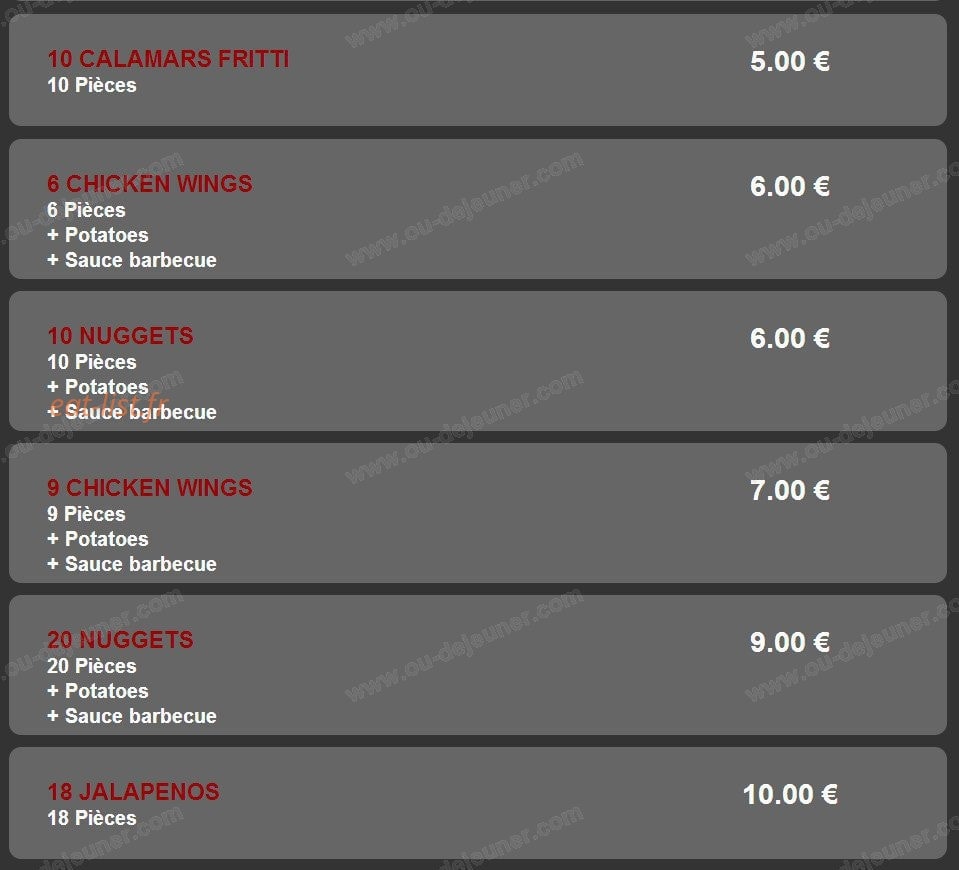 Pizza Dinapoli — carte page 13