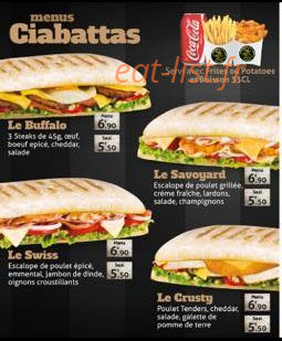 Sh Food — carte page 1